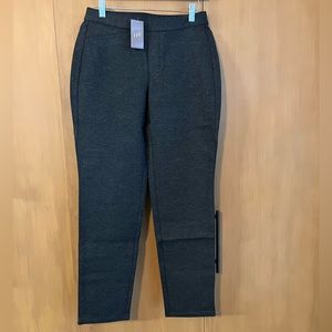 JJill Ponte Slim Leg Pants, pull on, Dark Charcoal Heather, misses XS
